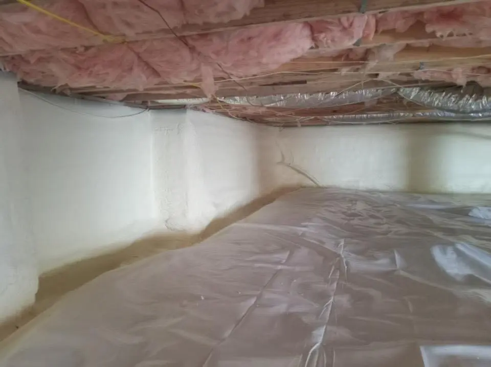 Crawl space encapsulation with closed-cell spray foam for Metal Roof Coating in Hazelwood